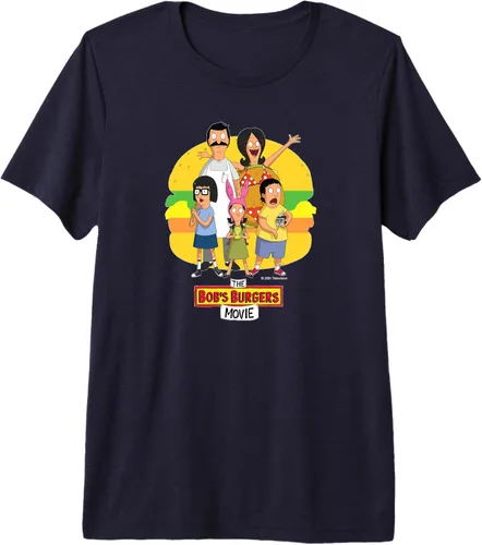 Vista 5 de The Bob's Burgers Movie Logo - Camiseta premium, Negro, S