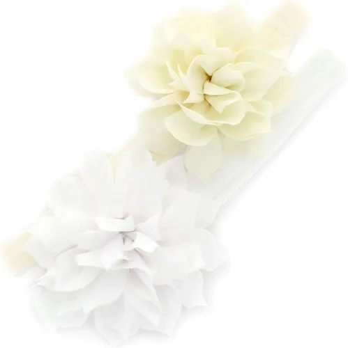 Vista 31 de Diademas de flores de pétalos para bebés y niñas, par elástico para niños pequeños