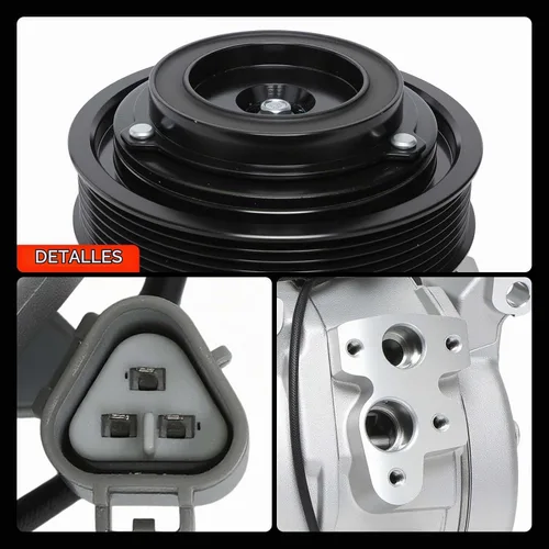Vista 9 de Compresor de CA A-Premium con embrague compatible con Toyota