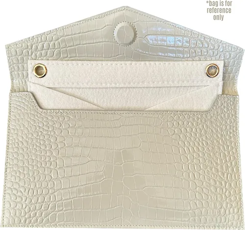 Vista 5 de Uptown Clutch Conversion Kit with Gold Chain Wristlet Insert Wallet on Chain WOC Uptown Pouch Insert (Lime)
