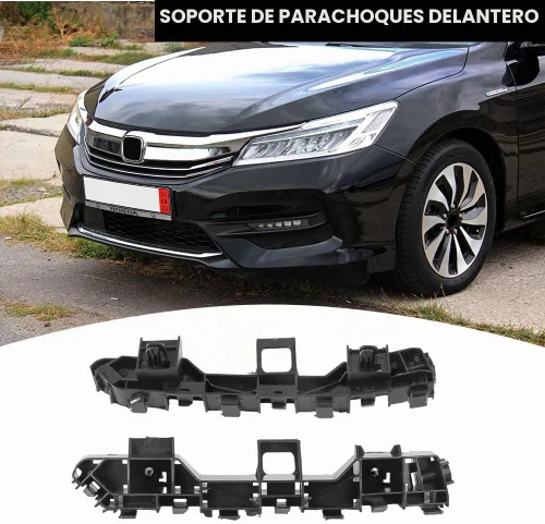 Vista 2 de 1 par de soporte de parachoques delantero izquierdo y derecho - Compatible para Honda Accord 2013-2017 - Reemplazo de la pieza 71193T2AA01