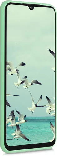Vista 3 de kwmobile Funda compatible con Xiaomi Redmi 9C - Funda protectora de silicona TPU suave y delgada - Menta mate