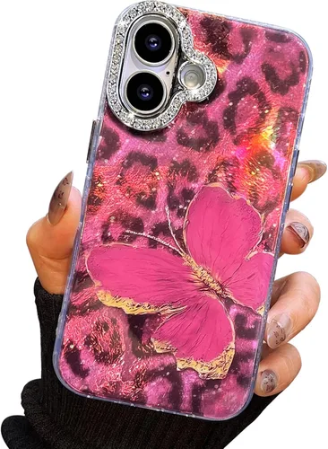Vista 98 de I-MGAE-IN-AR Funda compacta para iPhone 11, diseño de mariposa, marco de protección de lente de cámara con diamante 3D, bonitas fundas protectoras