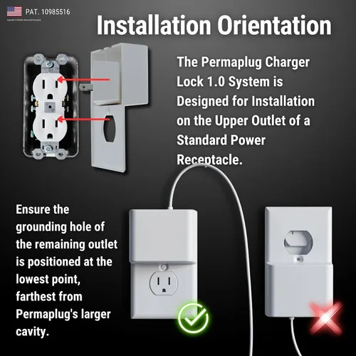 Vista 8 de Permaplug Bloqueo del cargador: sistema de bloqueo de cargador de teléfono antirrobo y a prueba de tirones para Apple iPhone