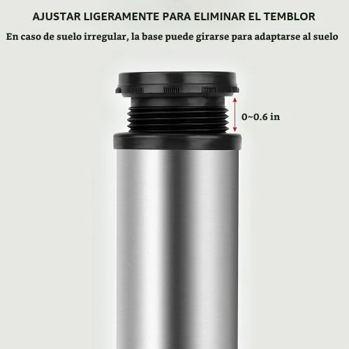 Vista 4 de Patas de acero inoxidable para muebles, patas ajustables de metal para escritorio, mesa de oficina para el hogar, proyectos de bricolaje, soporte