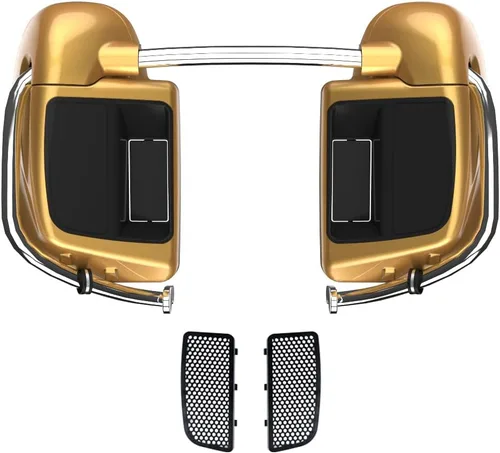 Vista 60 de Kits de calentadores de piernas con ventilación y combinación de color con guantera para Harley Davidson Touring Street Road King Glide FLTR 2014