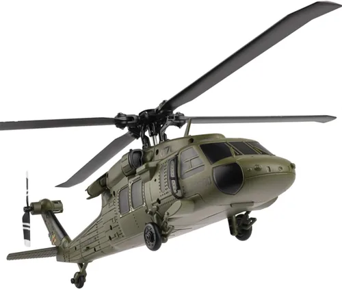 Vista 4 de Helicóptero RC K170 UH60L, helicóptero de control remoto para adultos principiantes, 2.4G 4CH RC Plane 6 ejes giroscopio altitud aeronaves militares