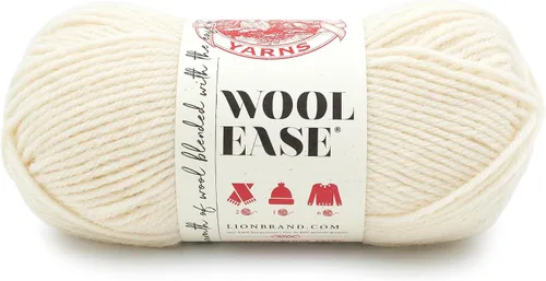 Vista 25 de Lion Brand Yarn, Wool-Ease - Ovillo de punto y ganchillo color rosa, 1