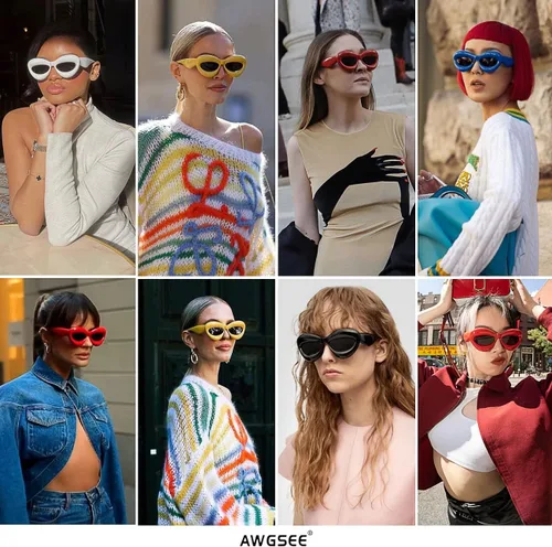 Vista 3 de Lentes de sol de labios de moda con forma inflada para mujer, de gran tamaño, protección UV400
