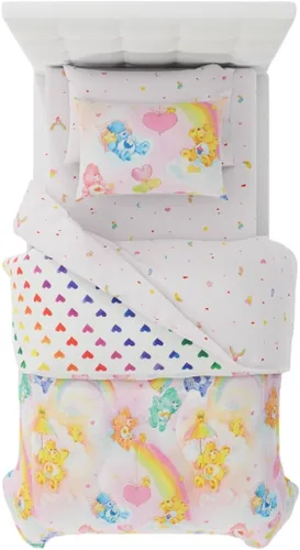 Vista 25 de Franco - Juego de edredón y sábanas supersuaves con funda para niños, 5 piezas, tamaño individual, Hello Kitty