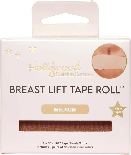 Vista 11 de Hollywood Fashion Secrets - Cinta adhesiva para contorno corporal Oscuro