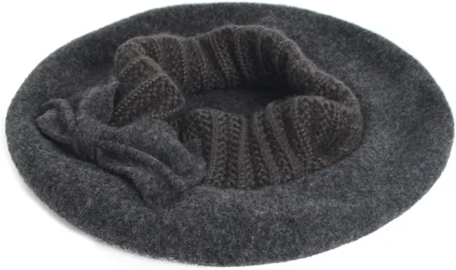 Vista 41 de VECRY - Gorro 100% de lana para mujer, boina de fieltro tipo campana, gorro de vestir para invierno