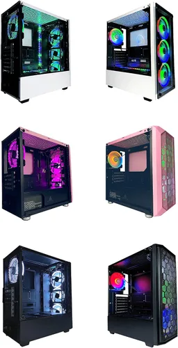 Vista 4 de Apevia TL612L2S-RGB Twilight - Ventilador LED silencioso de doble anillo RGB que cambia de color con control remoto, 28 LED y 8 almohadillas de goma