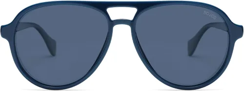 Vista 3 de SOJOS Ocean Collection Polarized Retro Oversized Aviator Sunglasses Women Men Recycled Plastic Eco-Friendly, Constellation