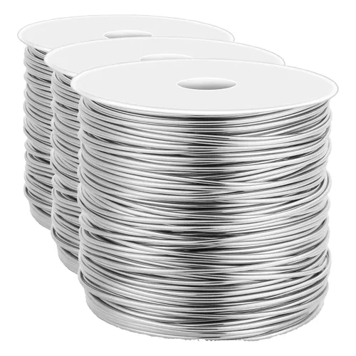 Vista 8 de Cridoz - Alambre de acero inoxidable de calibre 18 para hacer joyas, alambre de 1mm para envoltura de cierre