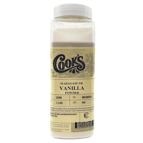Vista 7 de COOK'S, polvo de vainilla pura, vainilla premium gourmet del mundo Primera alternativa real al extracto líquido Sin evaporación Sin OMG