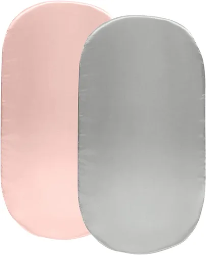 Vista 24 de SiinvdaBZX Sábanas de Satén para Mini Cuna 38 x 24 Pulgadas, Sábanas Sedosas y Suaves para Mini Cuna Portátil, Funda de Colchón, Sábanas para Corral