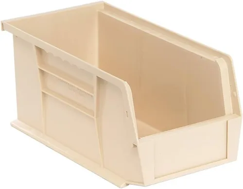 Vista 8 de Quantum Storage QUS230 - Contenedores apilables de plástico resistentes para taller, almacén y garaje, ultra apilables y colgantes, 10-7/8 pulgadas