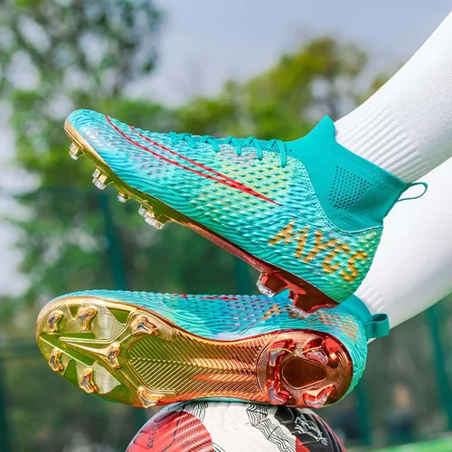 Vista 4 de Zapatos deportivos de fútbol para niños y hombres, tenis de fútbol para equipo de fútbol, ligeros, para correr, al aire libre, cómodos