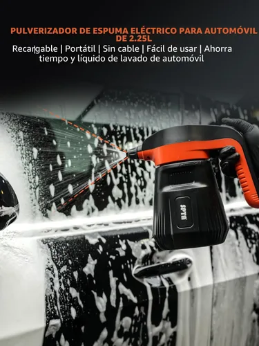 Vista 4 de SPTA Pulverizador de Espuma a Presión, 2.25L/76 oz Pulverizador Eléctrico de Jabón Presurizado Pulverizador de Espuma para Automóvil, Pulverizador