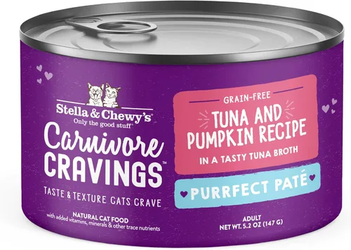 Vista 23 de Stella & Chewy's Carnivore Cravings Purrfect Paté - Alimento húmedo prémium sin granos para gatos, receta de pollo y atún, alto contenido