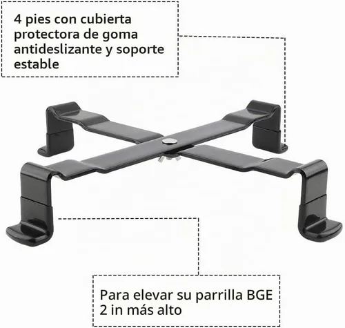 Vista 3 de Soporte de parrilla para nido grande de huevo verde, accesorios para huevos verdes grandes, soporte para mesa de Kamado (L-para grande BGE)