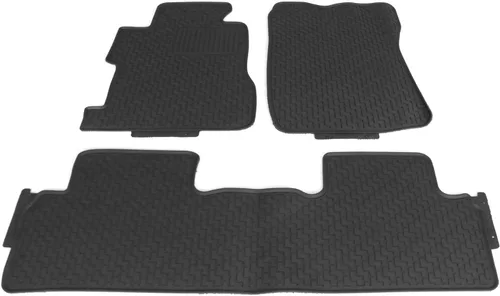 Vista 3 de IKON MOTORSPORTS - Alfombrillas compatibles con Honda Civic Sedán 2006-2011, goma de látex para todas las estaciones, interiores resistentes, juego