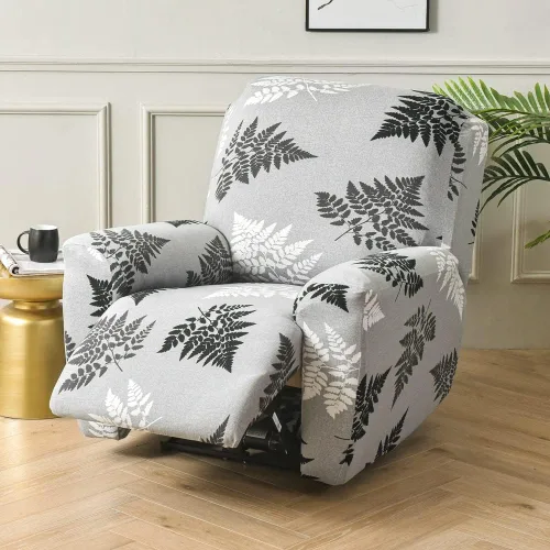 Vista 8 de Fundas para silla reclinable para silla reclinable, 4 piezas, funda para sofá reclinable con bolsillos, funda elástica antideslizante y reclinable