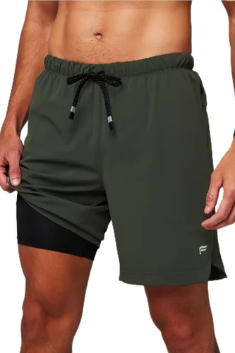 Vista 24 de Fabletics The One - Pantalón corto para hombre (forro), entrenamiento, natación, ligero, de secado rápido, bolsillo con cremallera, tejido elástico