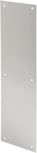Vista 4 de Prime-Line Placa de aluminio para puerta (10 x 34 pulgadas) y placa de empuje de puerta (4 x 16 pulgadas)