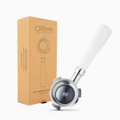 Vista 12 de Crema Productos de Café 54mm Portafiltro Desnudo Sin Fondo Compatible con Máquinas Breville de 54mm Incluye Cesta de Filtro de Doble Disparo