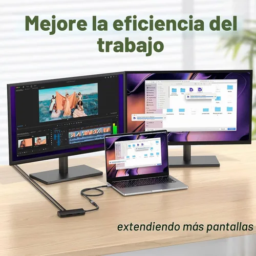 Vista 4 de Cable de extensión USB C de 240 W, 1.5 pies, 2 paquetes, datos de 40