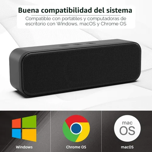Vista 6 de LIELONGREN [Nuevo] Altavoz USB para computadora de escritorio, altavoz portátil, altavoz de PC, barra de sonido de computadora pequeña con sonido