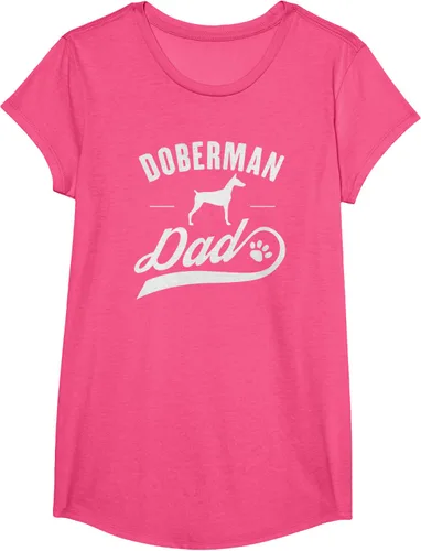 Vista 18 de Doberman Dad - Camiseta para amante del dueño del perro, Negro, S