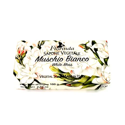 Vista 7 de Florinda Magic of Flowers - Barra de jabón vegetal de musgo blanco, 3.53 oz, 3.5 onzas