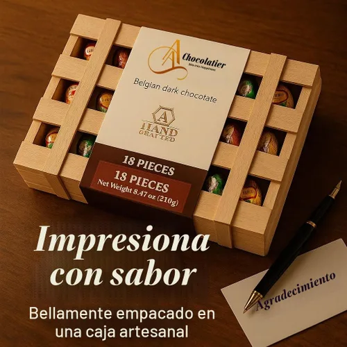 Vista 8 de ANDY ANAND CHOCOLATIER Botellas de chocolate negro europeo rellenas con 18 licor de estante superior, paquete de 1