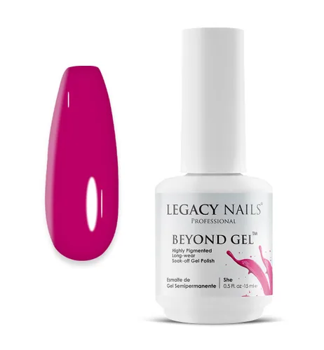 Vista 19 de LEGACY NAILS Professional Beyond Gel Soak-Off Esmalte de uñas – Cobertura completa, altamente pigmentado (BEYOND GEL – ALBA 1/2 oz)