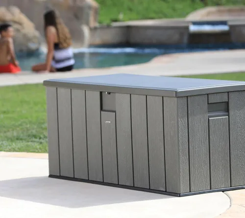 Vista 5 de Caja de almacenamiento al aire libre LIFETIME, 150 galones