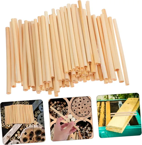 Vista 9 de HANABASS 100 piezas de tubos de repuesto para tubos de anidación de repuesto, tubos de casa, herramienta de apicultor para abejas masoneras, tubos