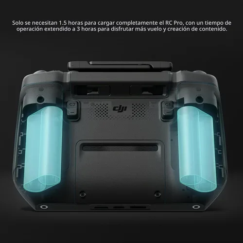 Vista 5 de Controlador inteligente RC Pro para DJI Mavic 3 - Pantalla de alto brillo, rango de transmisión de 9.3 mi, potente procesador