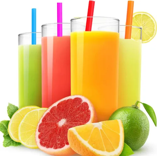 Vista 3 de Pajitas jumbo para batidos, coloridas y desechables de boca ancha (100 unidades)