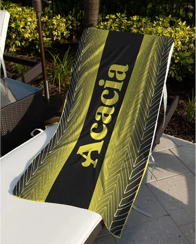 Vista 3 de Acacia Fraternity - Toalla de playa rectangular (30 x 60 pulgadas), de gran tamaño, súper absorbente, sin arena, gruesa toalla grande para piscina