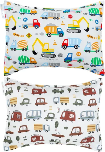 Vista 32 de ALVA BABY - Fundas de almohada de algodón para niños pequeños de 13 x 18 pulgadas o 12 x 16 pulgadas
