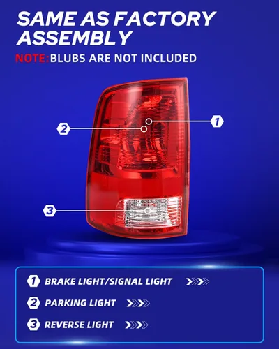 Vista 7 de AUTOONE Conjunto de luces traseras Dodge RAM 2026, montaje de lámpara trasera para Dodge RAM Pickup Rear Factory OEM del lado del conductor