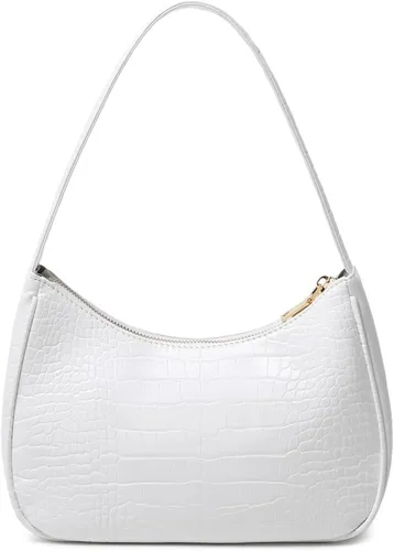 Vista 10 de CYHTWSDJ Bolsos de hombro para mujeres, lindo bolso tote tipo hobo con cierre de cremallera y mini cartera de mano Nailon Negro