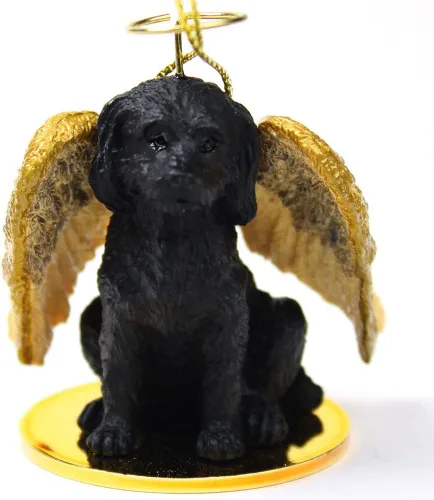 Vista 62 de Conversation Concepts Adorno navideño: Chihuahua, pelo largo 19-Dorado