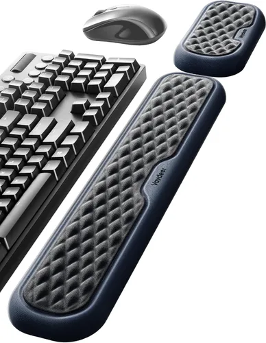 Vista 15 de Vaydeer Reposamuñecas para teclado y mouse, juego de almohadillas ergonómicas de soporte de muñeca para computadora, cojín de brazo de espuma