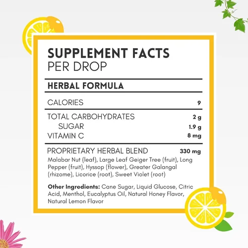 Vista 3 de Herbion Naturals Gotas para la tos con sabor natural a miel y limón, suplemento dietético, para adultos y niños mayores de 6 años, 25 gotas