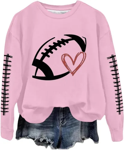 Vista 38 de Sudadera casual para mujer, manga larga, con cuello redondo, ropa de primavera, tallas S-3XL