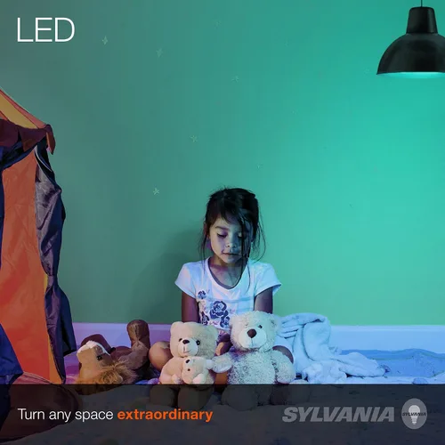 Vista 4 de Sylvania LED Flood PAR38 - Bombilla verde, eficiente de 9 W, no regulable, 5 años, base mediana E26, 1 paquete (40829)